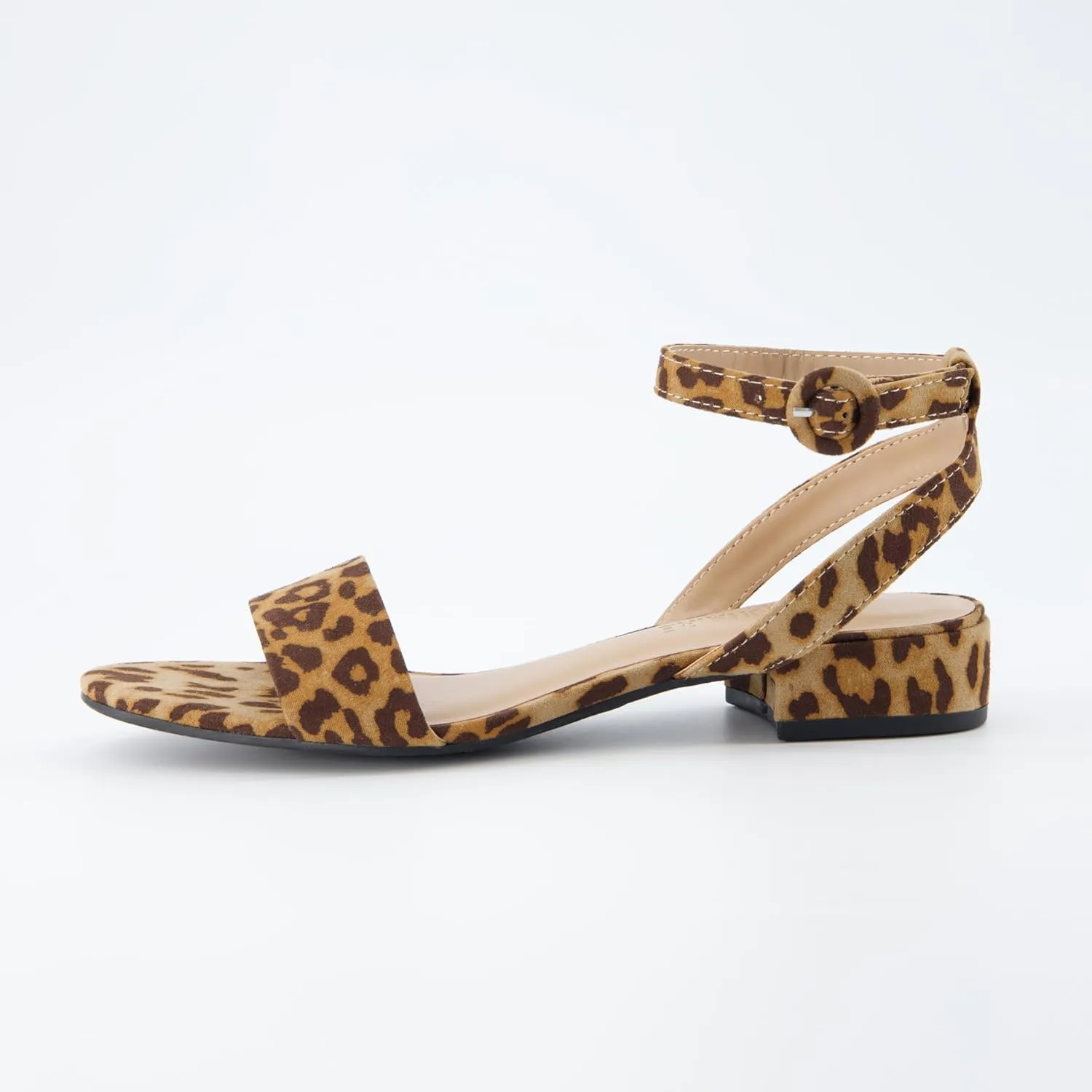 CUSHIONAIRE Women's Nila one band low block heel sandal  Wide Widths Available