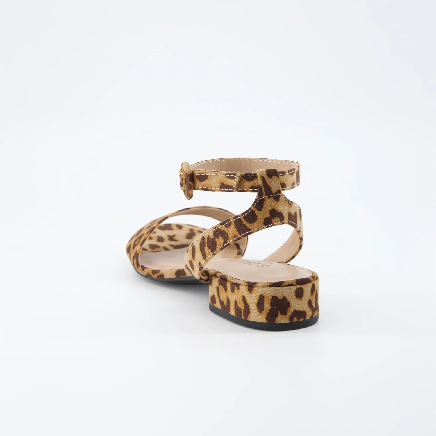 CUSHIONAIRE Women's Nila one band low block heel sandal  Wide Widths Available