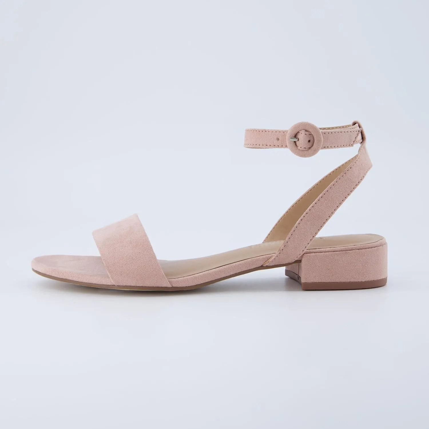 CUSHIONAIRE Women's Nila one band low block heel sandal  Wide Widths Available