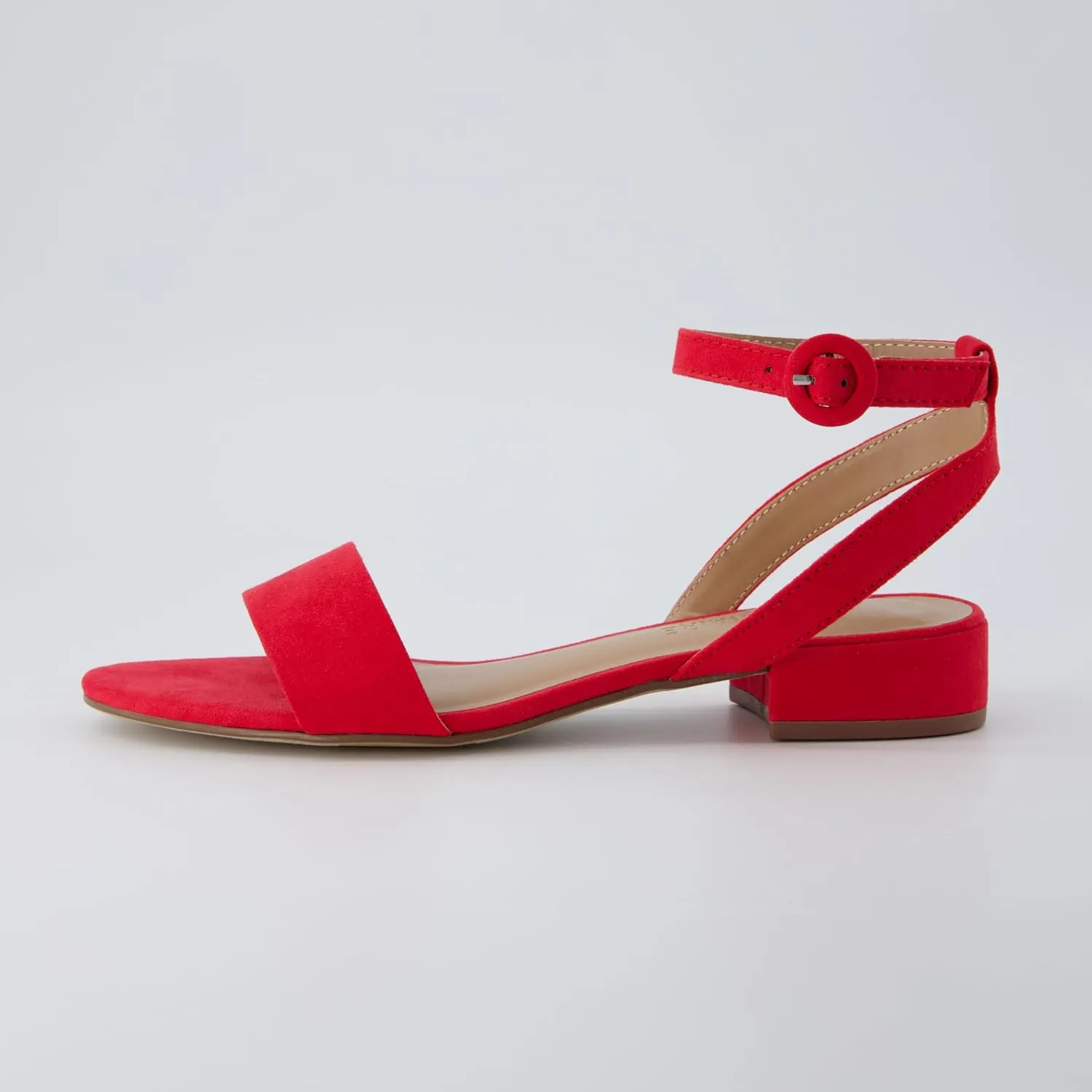 CUSHIONAIRE Women's Nila one band low block heel sandal  Wide Widths Available