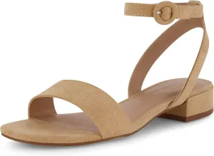 CUSHIONAIRE Women's Nobu one band low block heel sandal  Wide Widths Available
