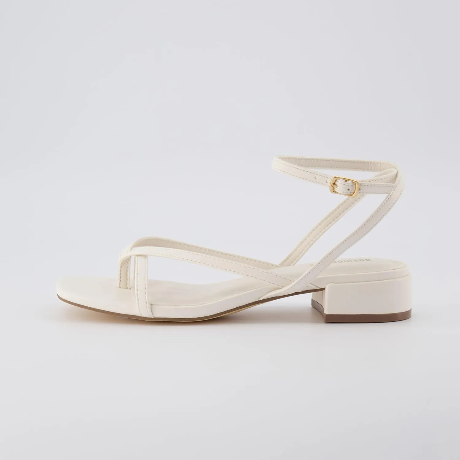 CUSHIONAIRE Women's Novella low block heel sandal  Memory Foam and Wide Widths Available