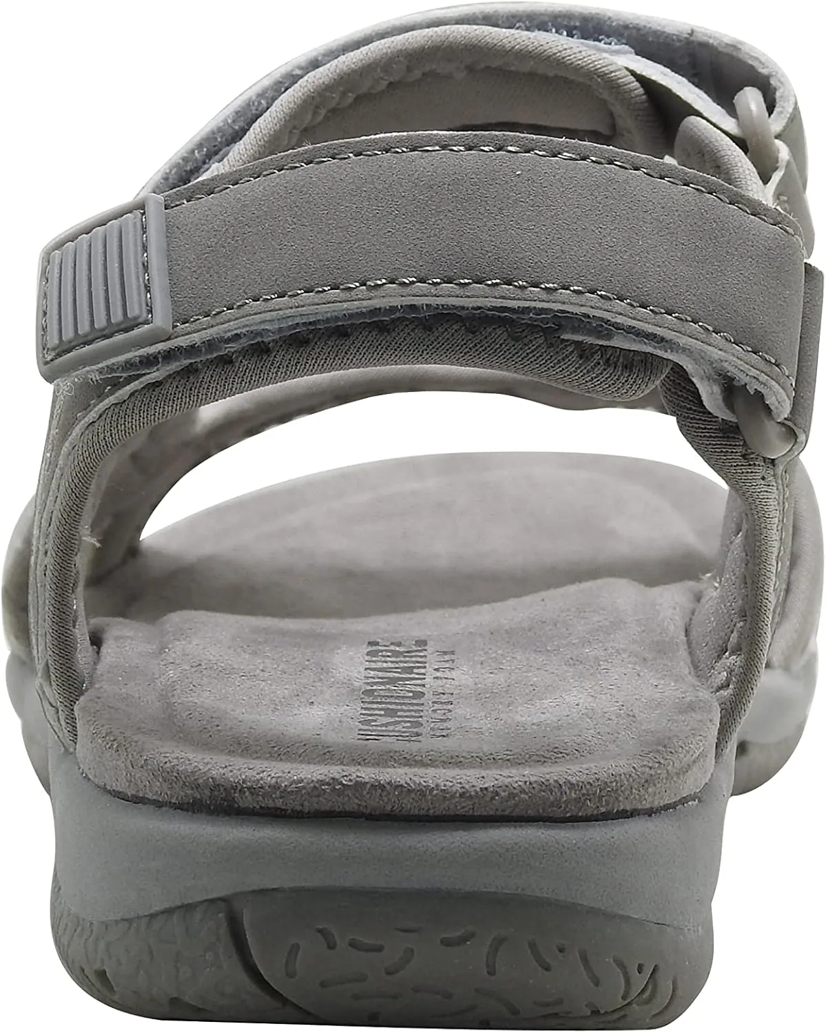 CUSHIONAIRE Women's Pace comfort footbed outdoor sandal with adjustable straps and  Memory Foam, Wide Widths Available