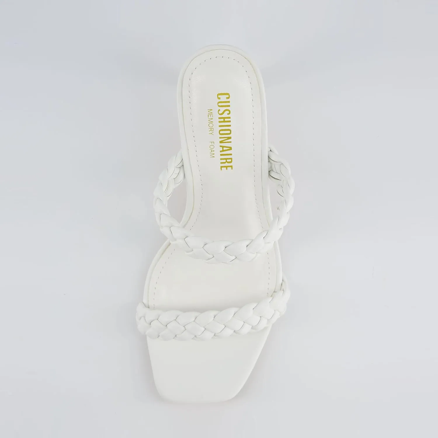CUSHIONAIRE Women's Pippa braided dress sandals  Memory Foam, Wide Widths Available