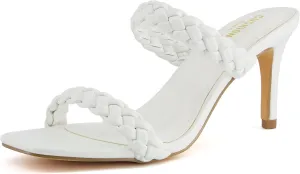 CUSHIONAIRE Women's Pippa braided dress sandals  Memory Foam, Wide Widths Available