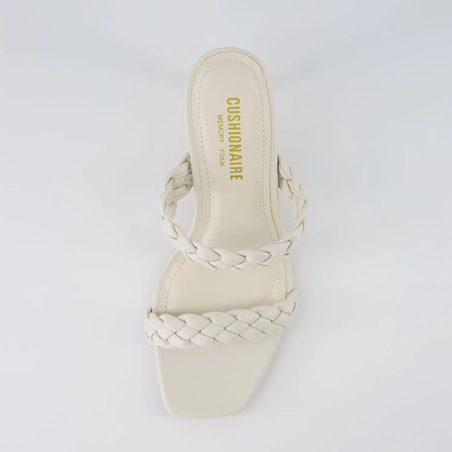 CUSHIONAIRE Women's Pippa braided dress sandals  Memory Foam, Wide Widths Available