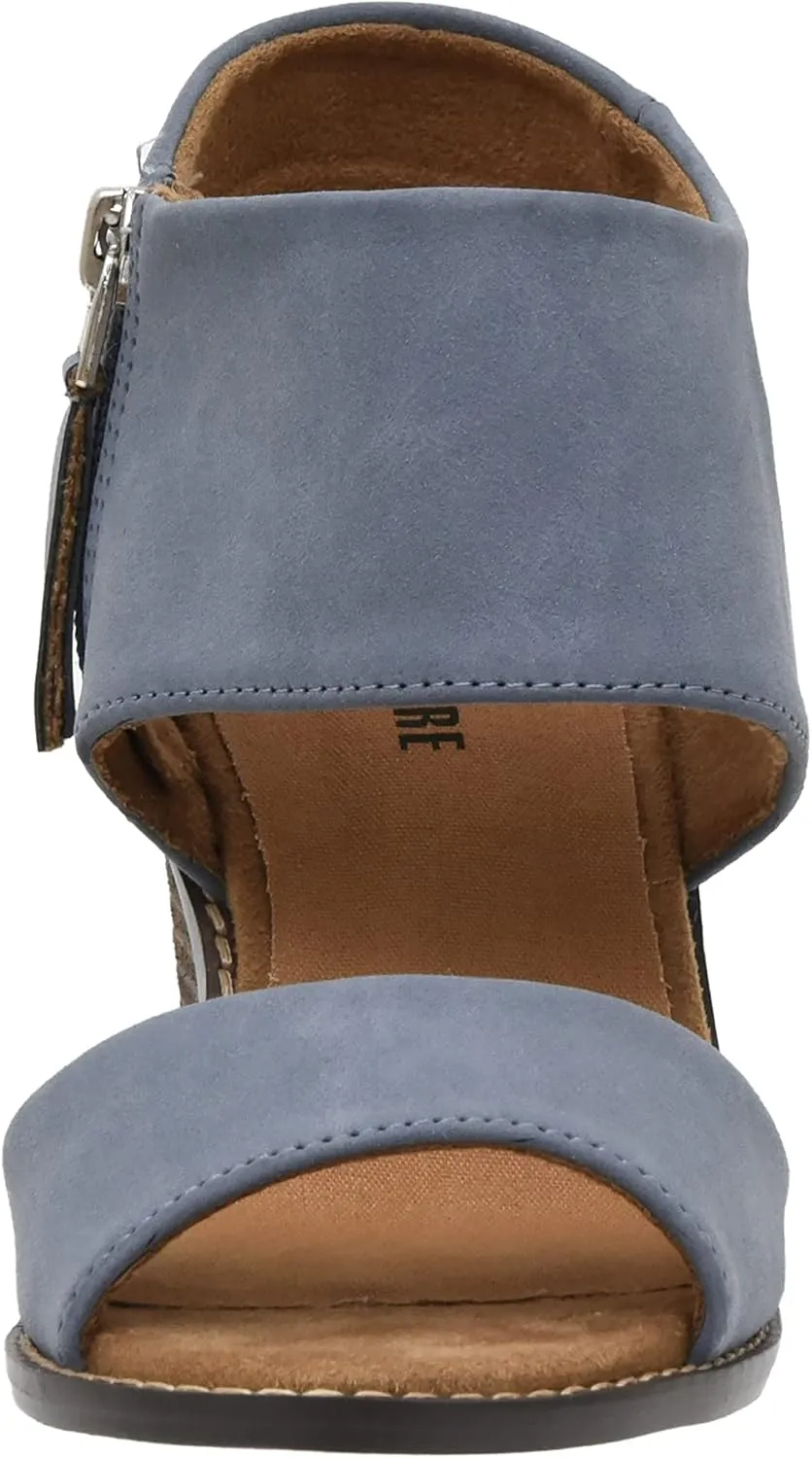 CUSHIONAIRE Women's Rosanna cut out sandal  Memory Foam and Wide Widths Available