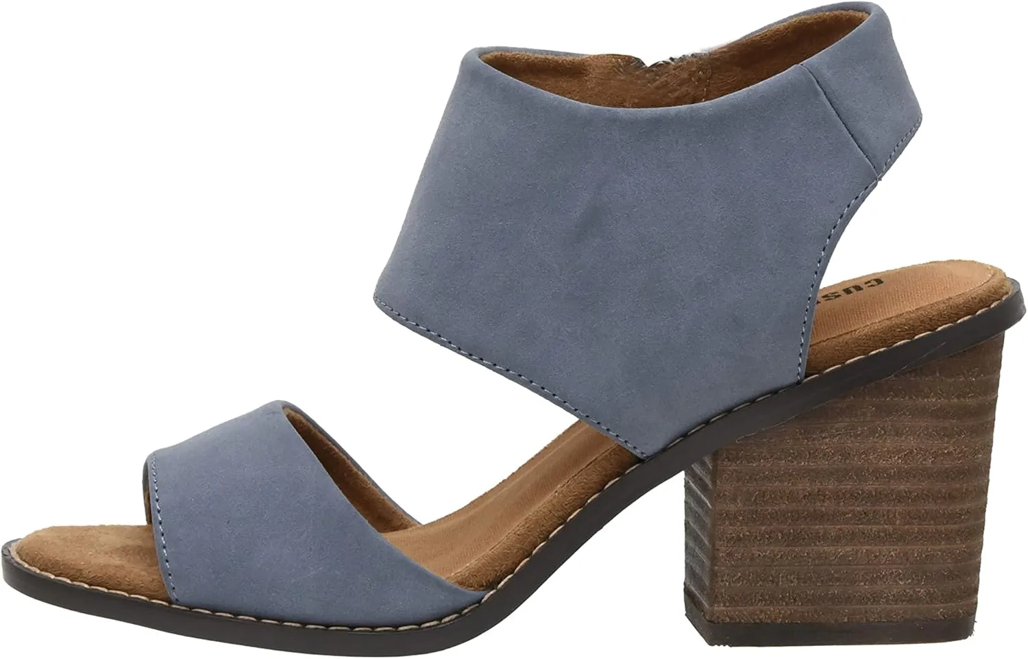 CUSHIONAIRE Women's Rosanna cut out sandal  Memory Foam and Wide Widths Available