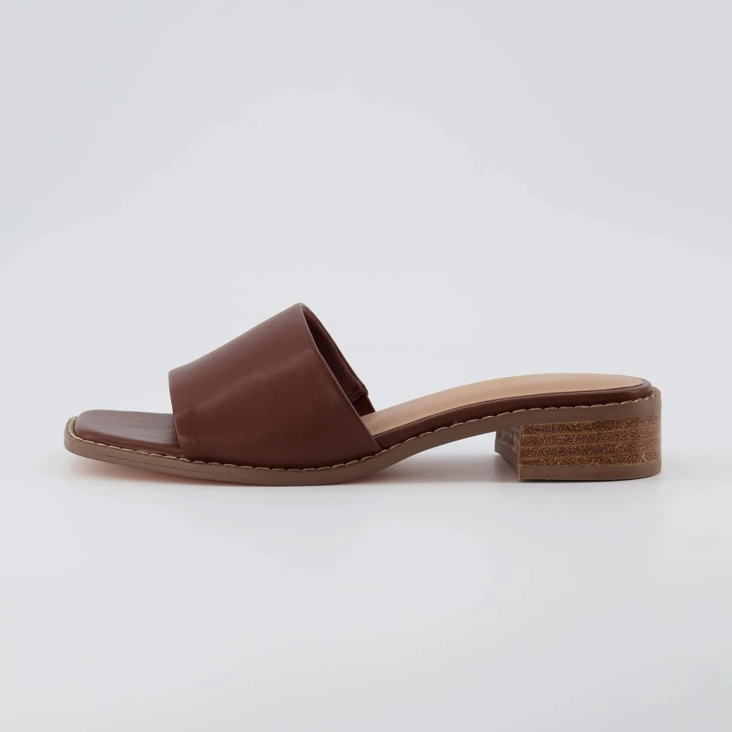 CUSHIONAIRE Women's Sage low block heel slide sandal  Memory Foam and Wide Widths Available