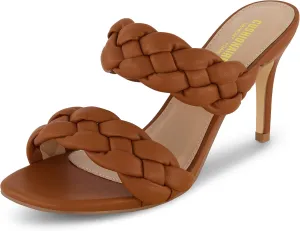 CUSHIONAIRE Women's Suzy braided dress sandal  Memory Foam, Wide Widths Available