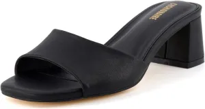 CUSHIONAIRE Women's Taboo one band dress sandal with  Memory Foam and Wide Widths Available