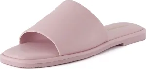 CUSHIONAIRE Women's Tudor slide sandal  Memory Foam, Wide Widths Available