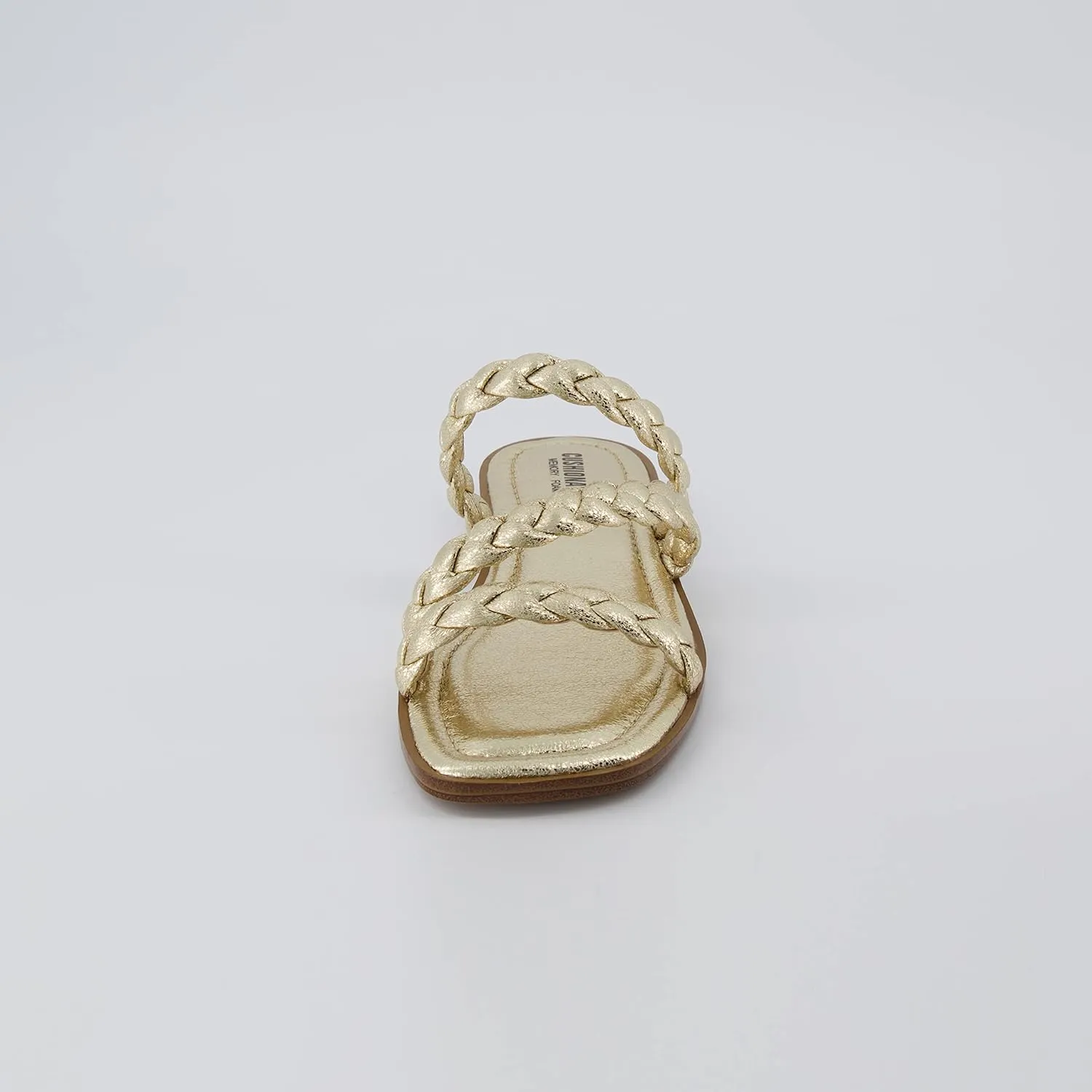 CUSHIONAIRE Women's Venice braided slide sandal  Memory Foam, Wide Widths Available