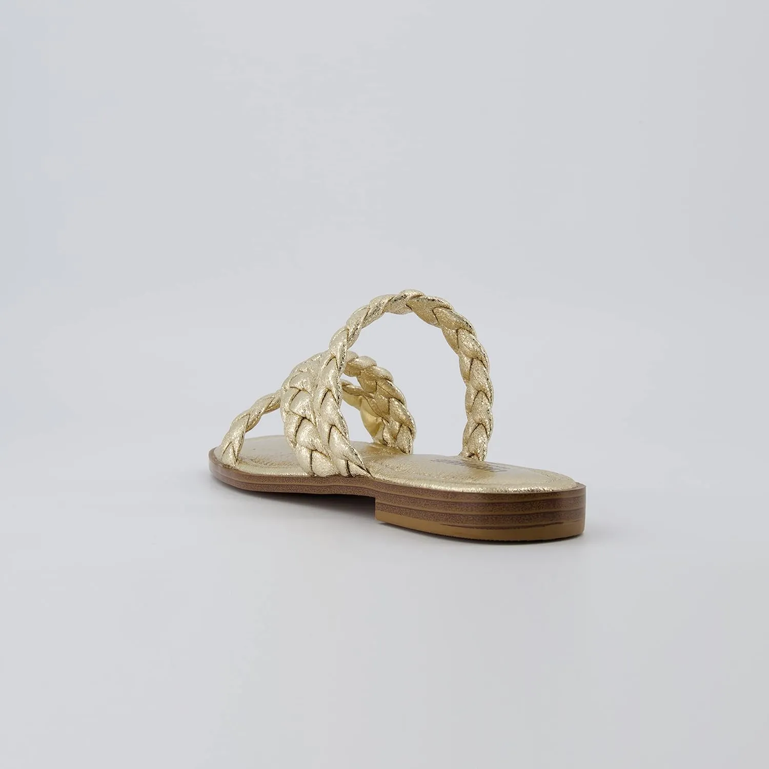 CUSHIONAIRE Women's Venice braided slide sandal  Memory Foam, Wide Widths Available