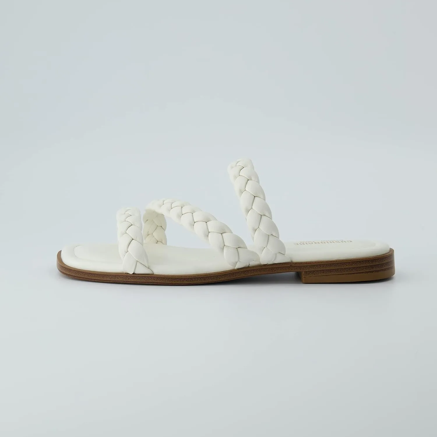 CUSHIONAIRE Women's Venice braided slide sandal  Memory Foam, Wide Widths Available