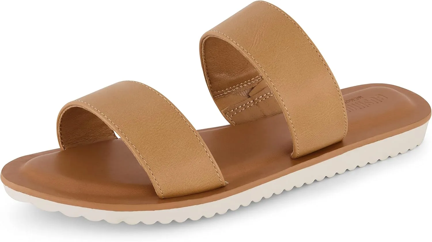CUSHIONAIRE Women's Vera slide sandal  Memory Foam and Wide Widths Available
