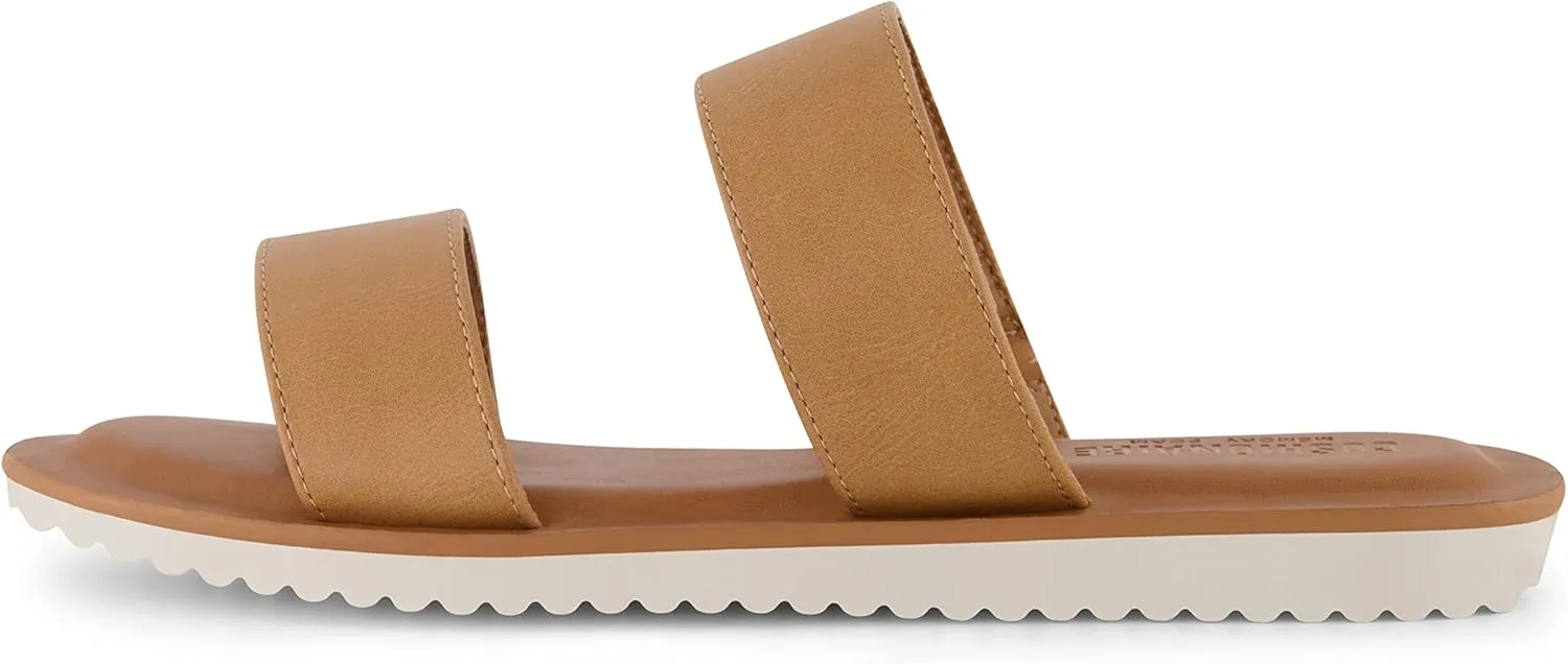 CUSHIONAIRE Women's Vera slide sandal  Memory Foam and Wide Widths Available