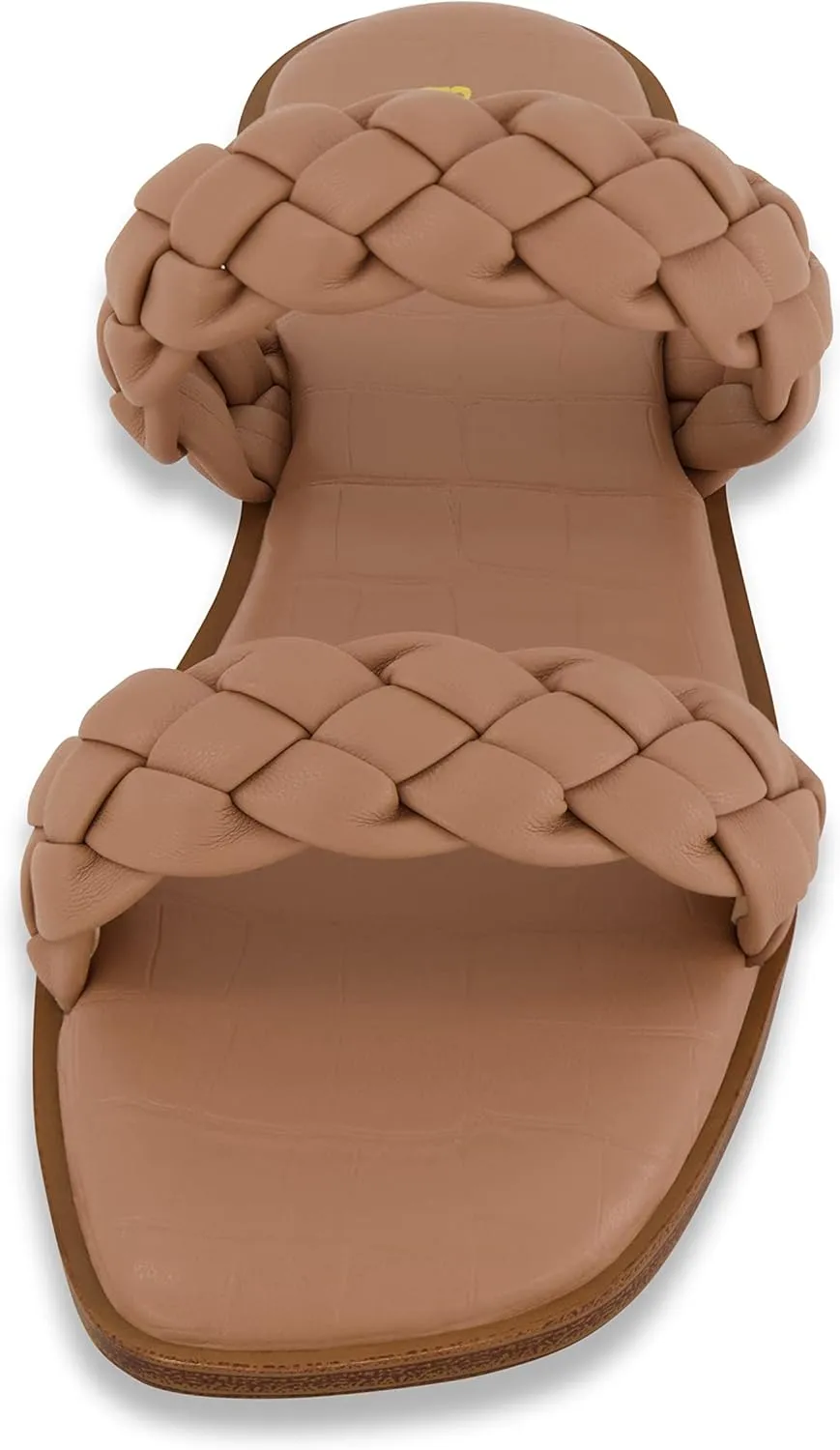 CUSHIONAIRE Women's Vicki braided slide sandal  Memory Foam, Wide Widths Available