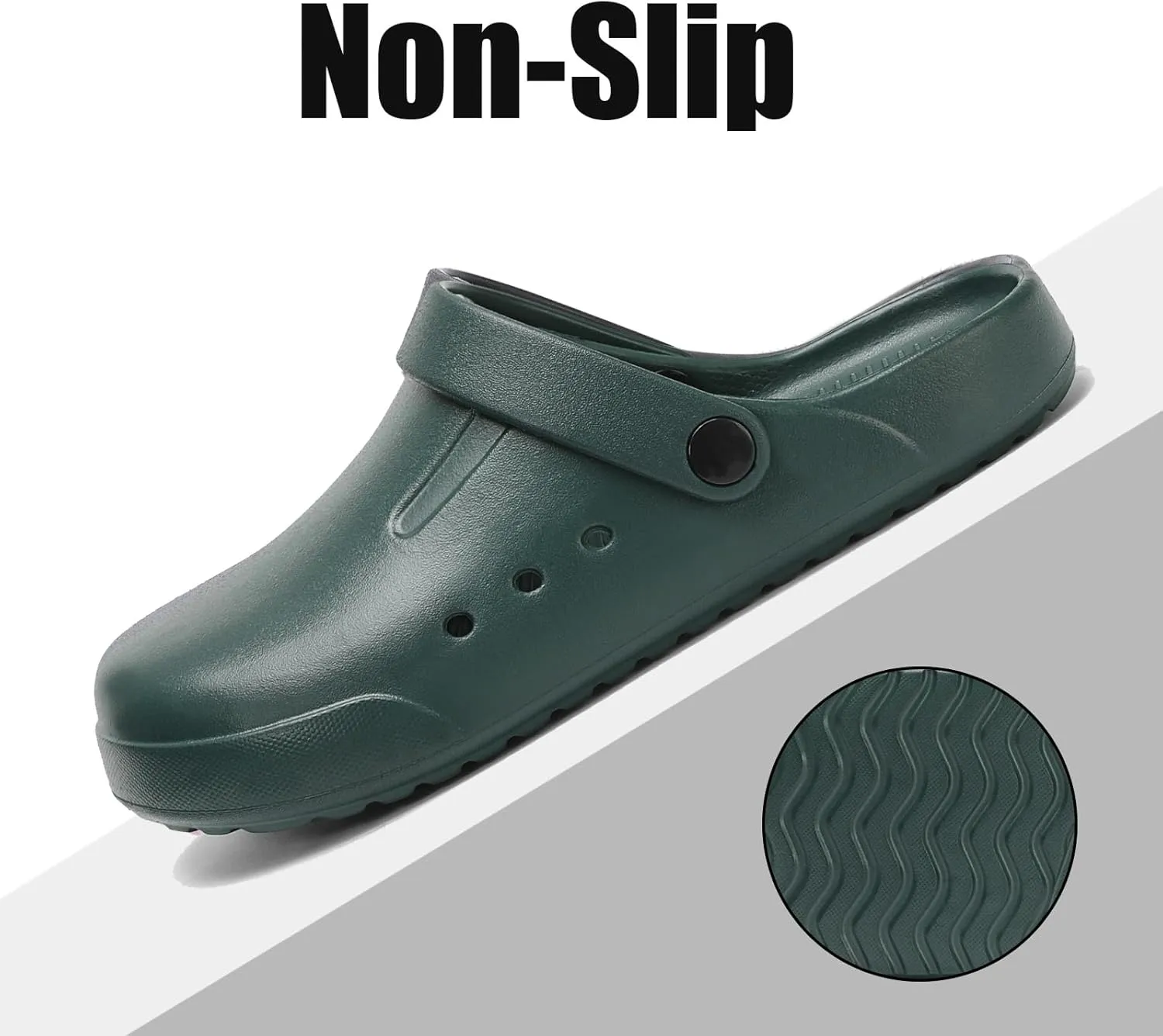 DAYUMKOU Clogs for Women Men Lightweight Slip-On Unisex Garden Shoes with Back Strap, Non-Slip for Work Nurses