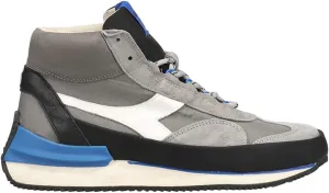 Diadora Mens Equipe Mid Mad Italia Nubuck Sw High Sneakers Shoes Casual - Grey
