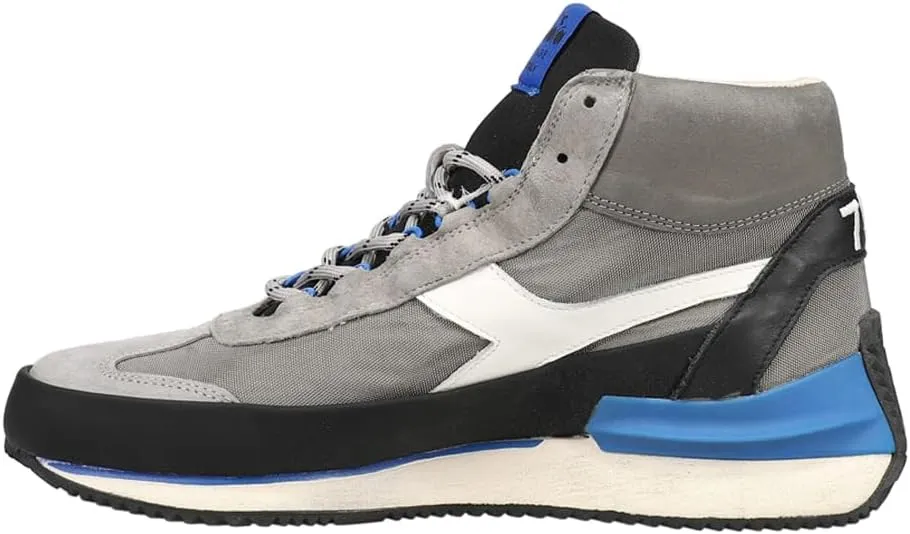 Diadora Mens Equipe Mid Mad Italia Nubuck Sw High Sneakers Shoes Casual - Grey