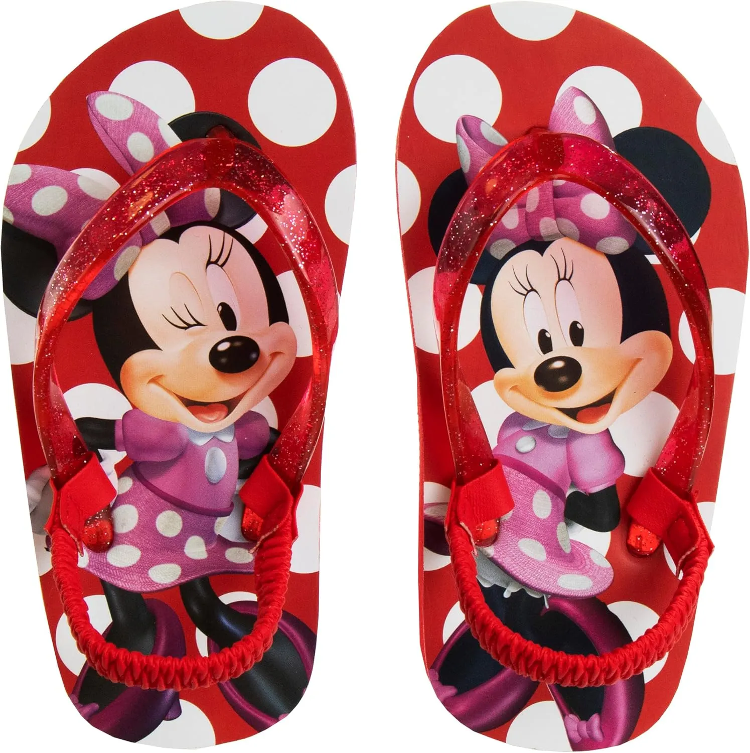 Disney Girls Boys Character Flip Flops Sandals Kids Water Shoes - Minnie Mickey Moana Toy Story Frozen Cars Encanto Princess Thong Beach Slides Slip On Quick Dry (Toddler-Little Kid)