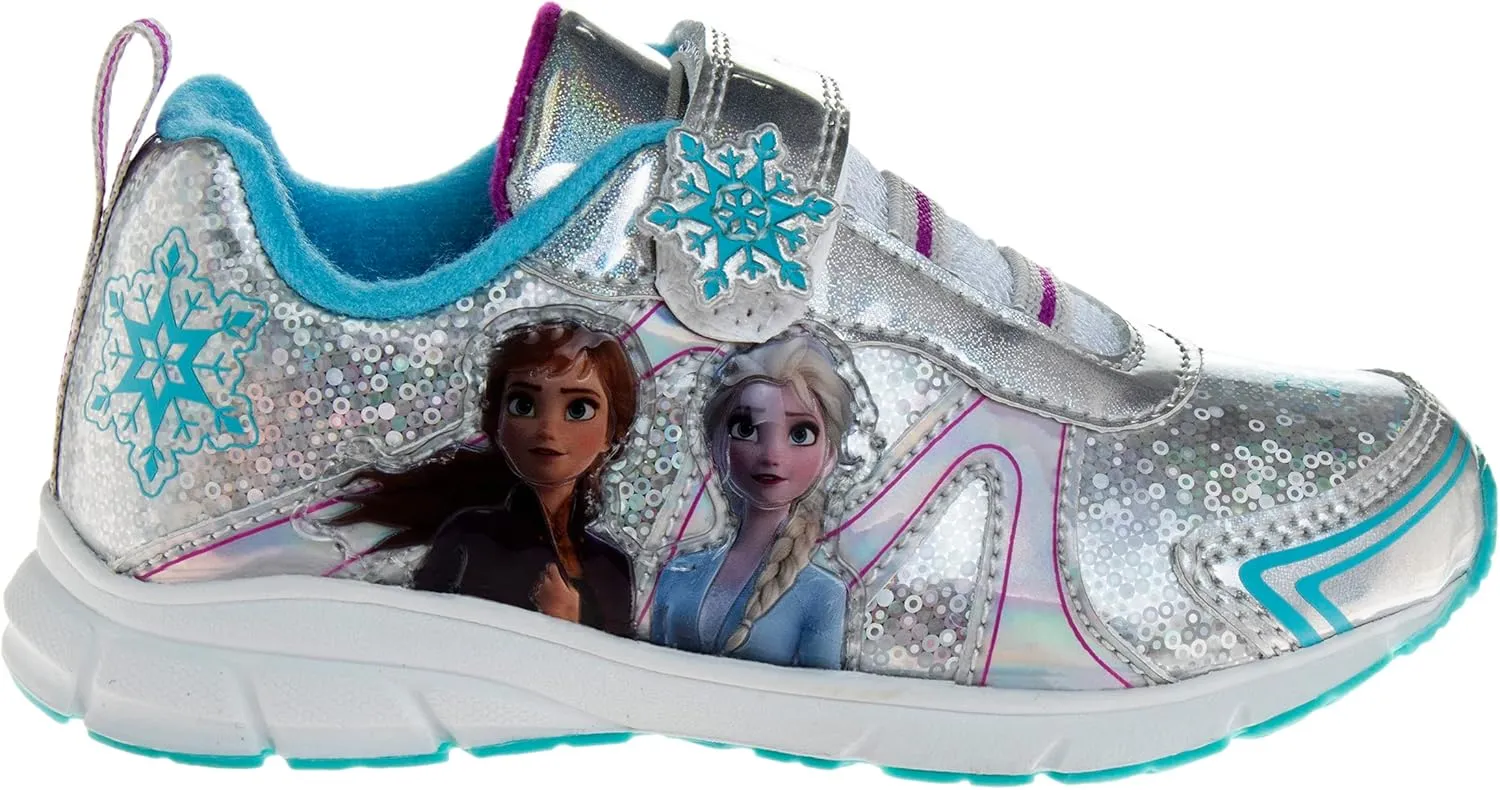 Disney Girls Frozen Light Up Laceless Running Shoes (Toddler/Little Girl)
