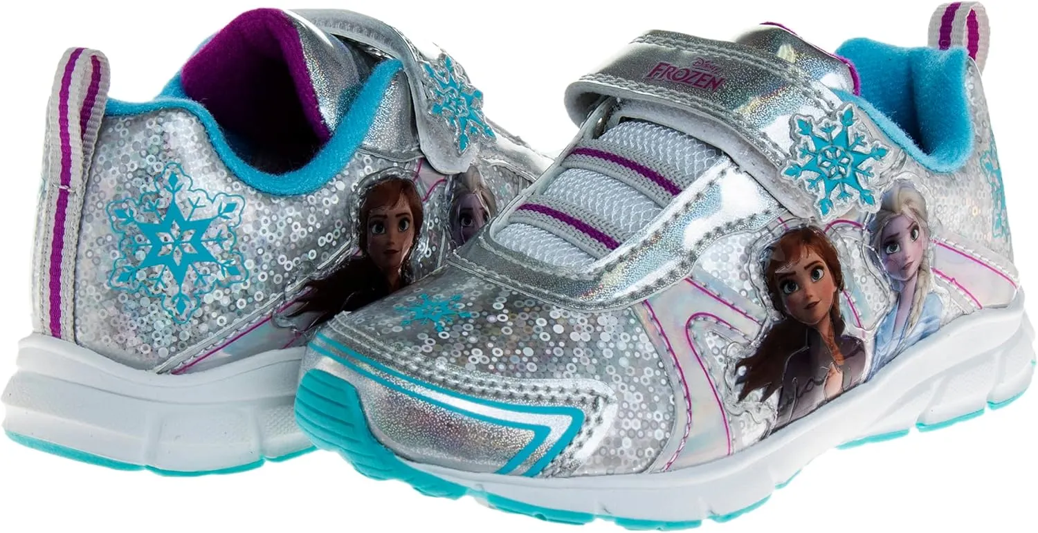Disney Girls Frozen Light Up Laceless Running Shoes (Toddler/Little Girl)