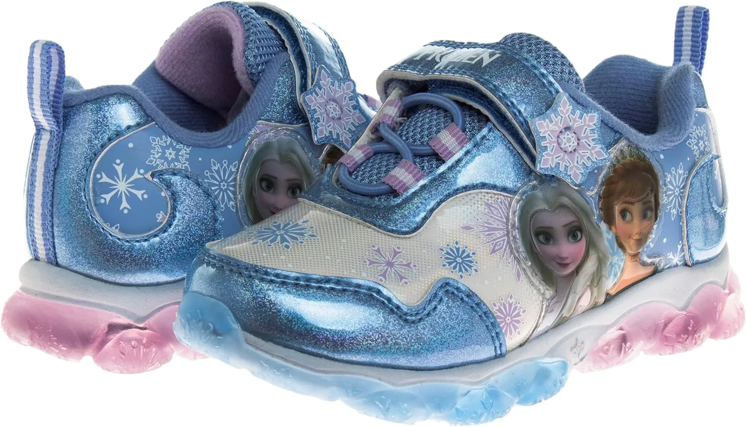 Disney Girls Frozen Light Up Laceless Running Shoes (Toddler/Little Girl)