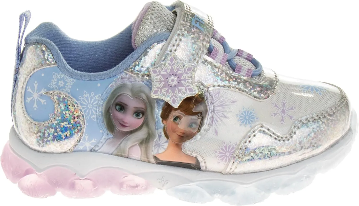 Disney Girls Frozen Light Up Laceless Running Shoes (Toddler/Little Girl)