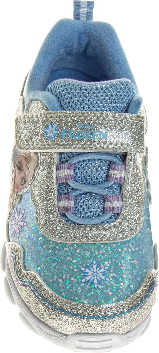 Disney Girls Frozen Light Up Laceless Running Shoes (Toddler/Little Girl)