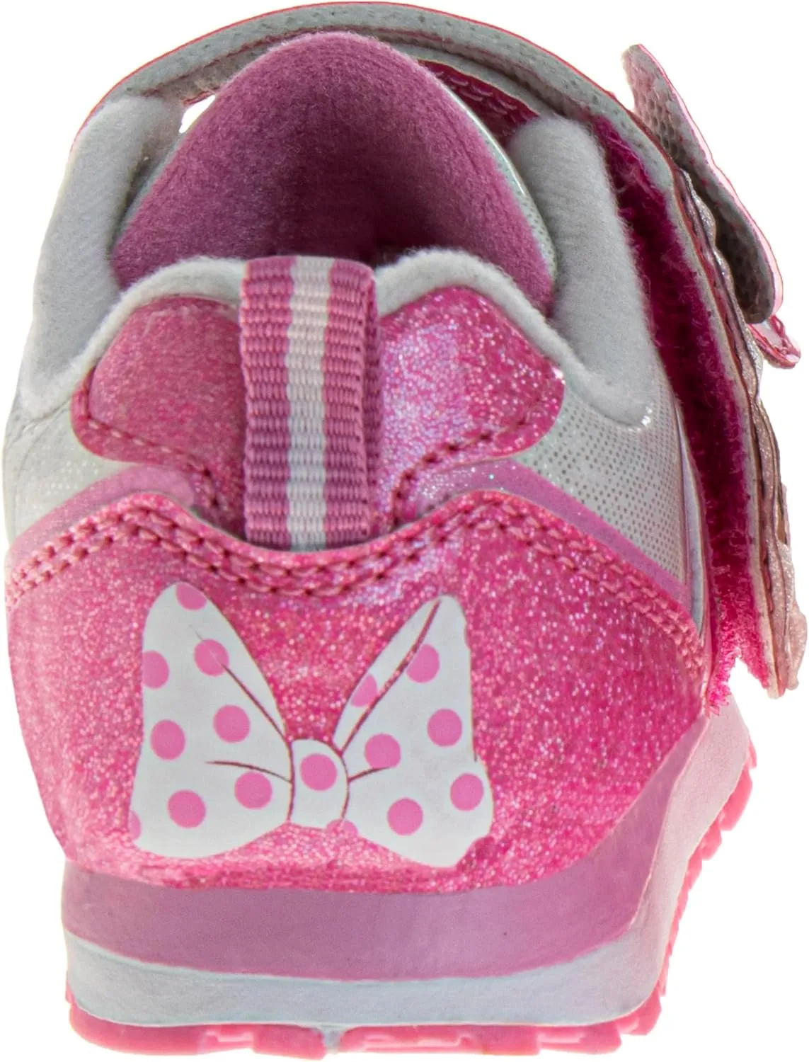 Disney Girls Minnie Mouse Light Up Laceless Running Shoes (Toddler/Little Girl)