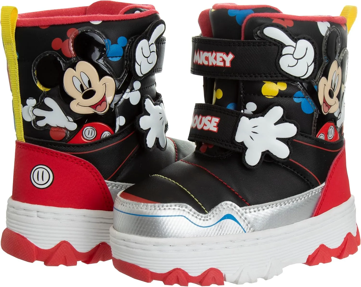 Disney Mickey Mouse Toy Story Cars Snow Boots - Kids Water Resistant Winter Boots (Toddler/Little Kid)