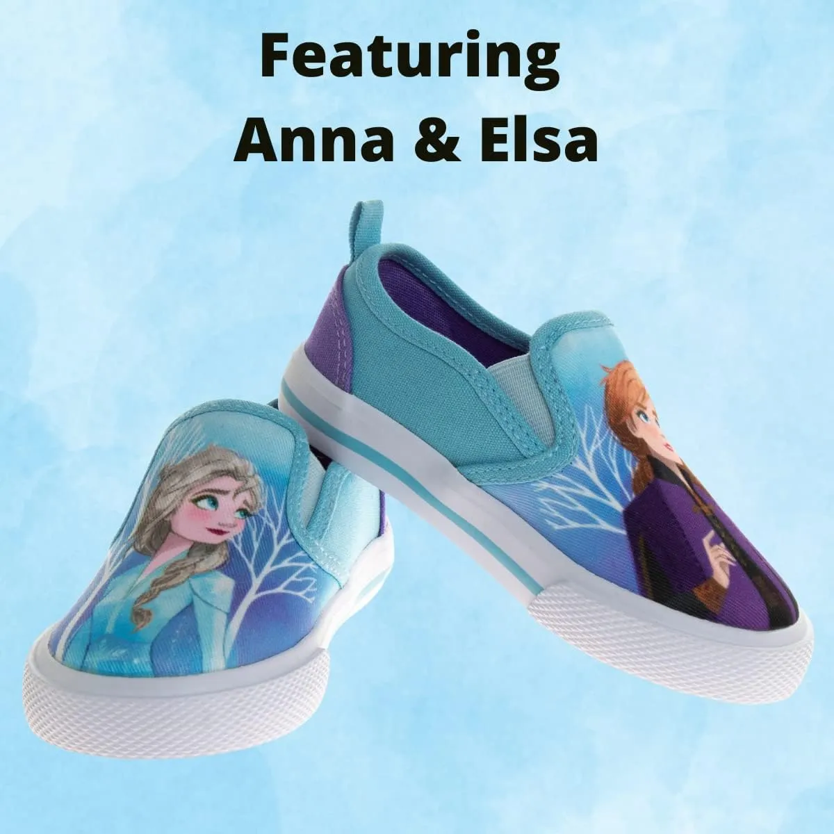 Disney Minnie Mouse, Elsa Frozen, Snow White Princess Shoes for Girls Toddler Kids Character Loafer Low top Slip-on Casual Tennis Canvas Sneakers