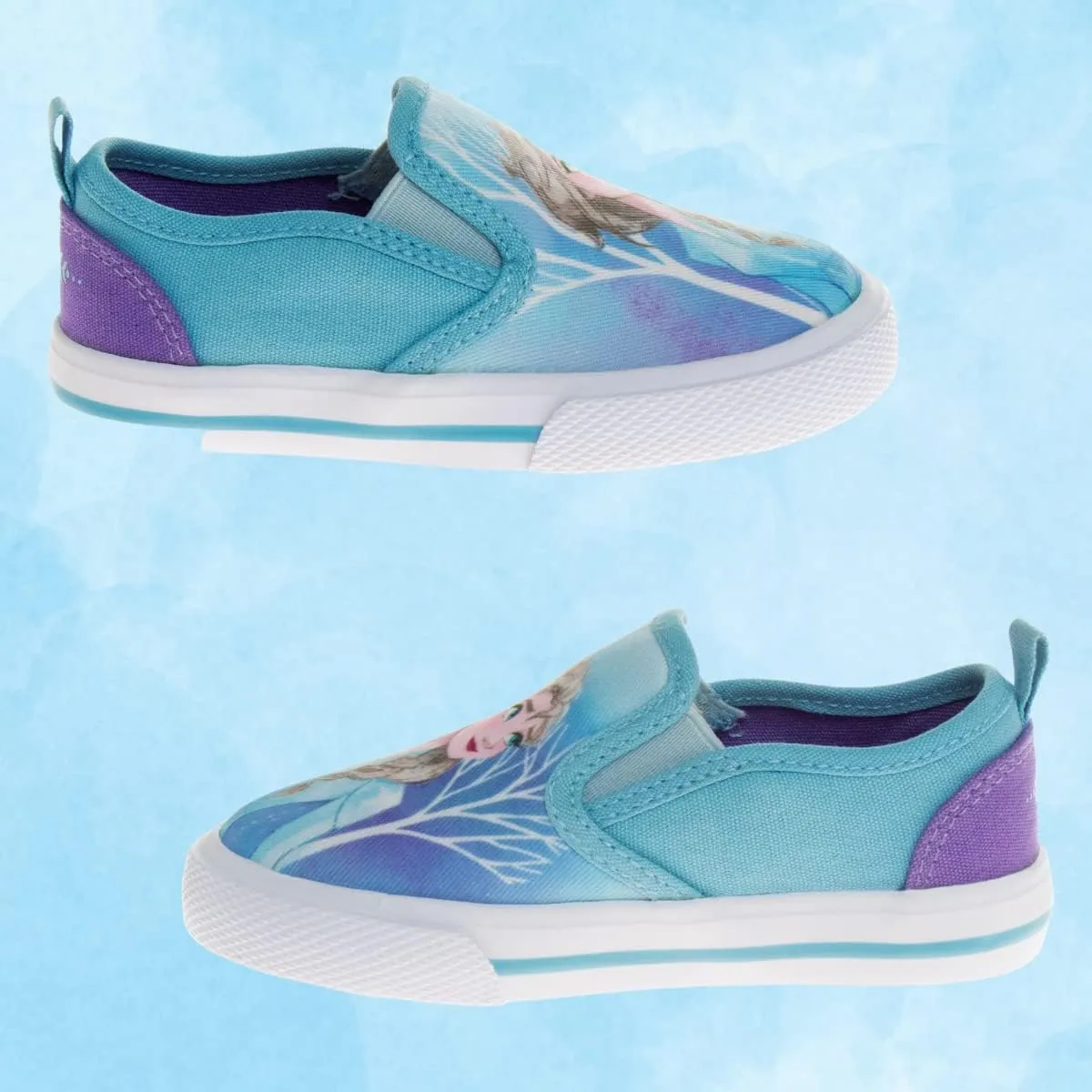 Disney Minnie Mouse, Elsa Frozen, Snow White Princess Shoes for Girls Toddler Kids Character Loafer Low top Slip-on Casual Tennis Canvas Sneakers