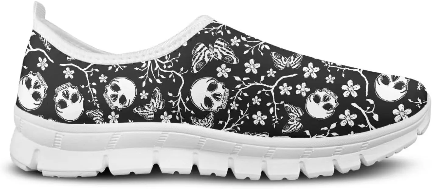Doojoayie Art Printed Women Slip On Shoes for Ladies Tennis Shoes Daily Casual Footwear