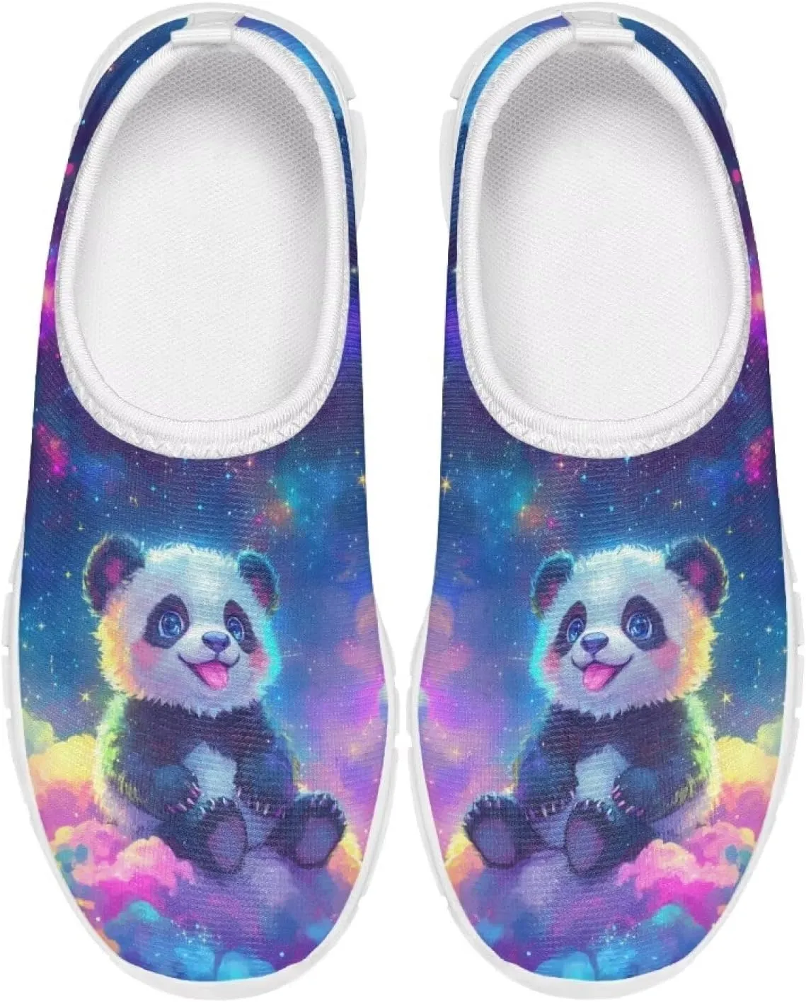Doojoayie Girls Running Shoes Slip On Cute Graphic Sneakers for Girls and Boys Workout