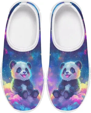 Doojoayie Girls Running Shoes Slip On Cute Graphic Sneakers for Girls and Boys Workout