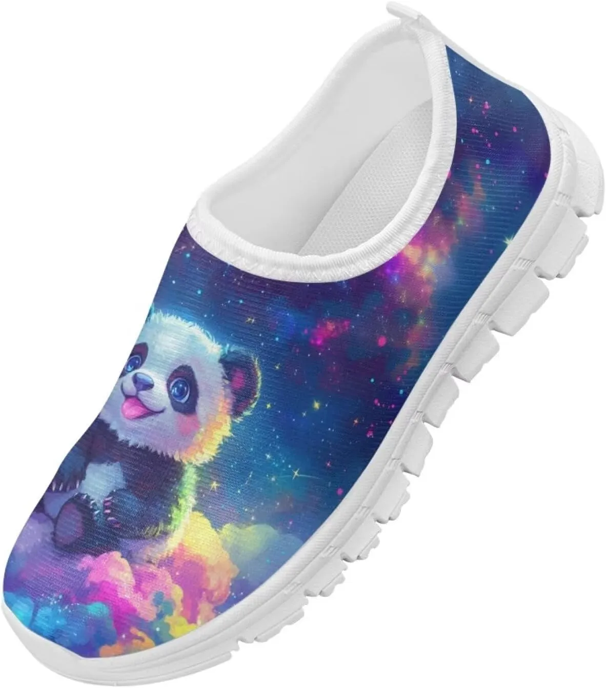 Doojoayie Girls Running Shoes Slip On Cute Graphic Sneakers for Girls and Boys Workout
