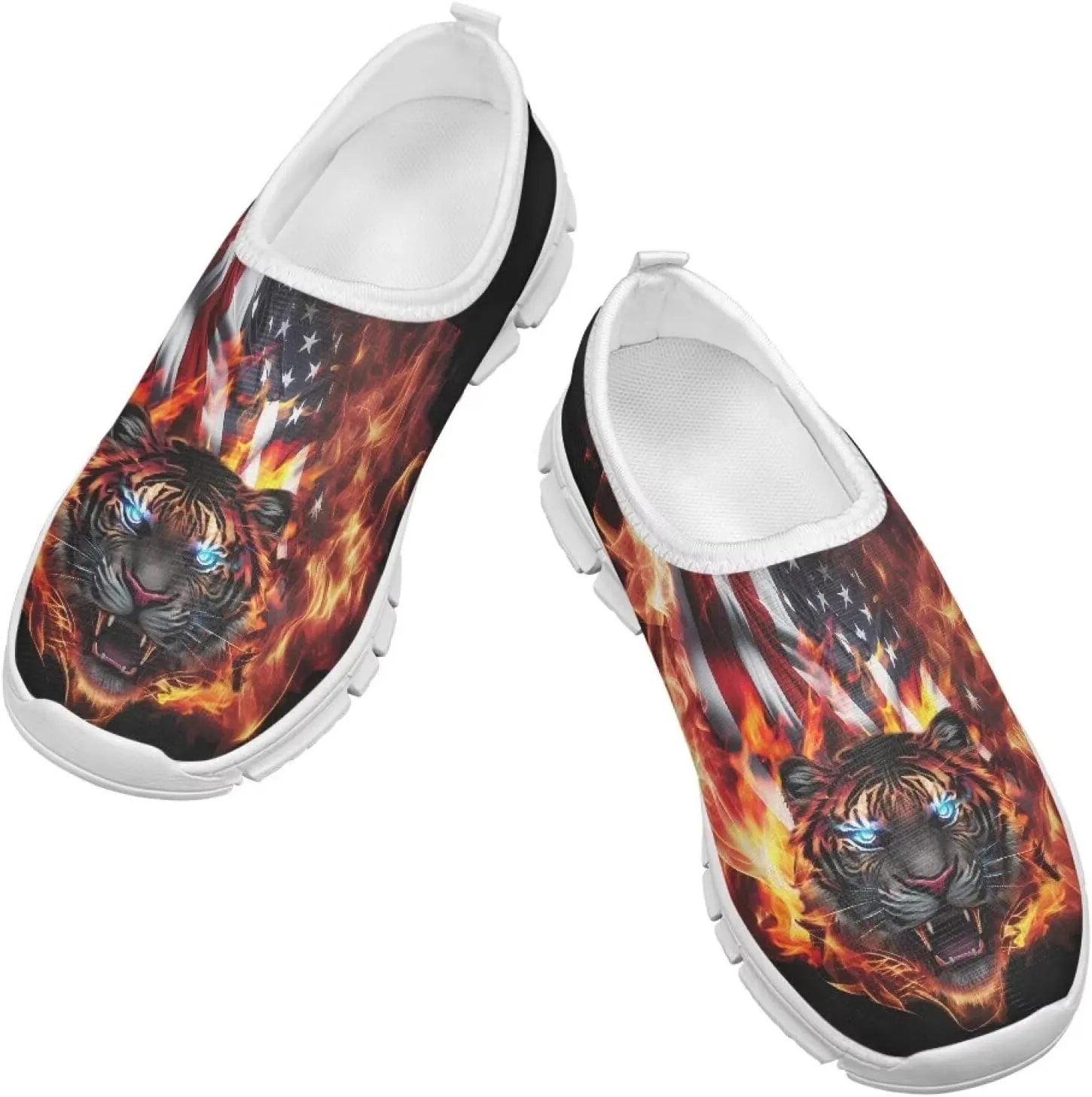 Doojoayie Running Shoes for Boys Slip On Sneakers Anti-Slip Workout Shoes Black