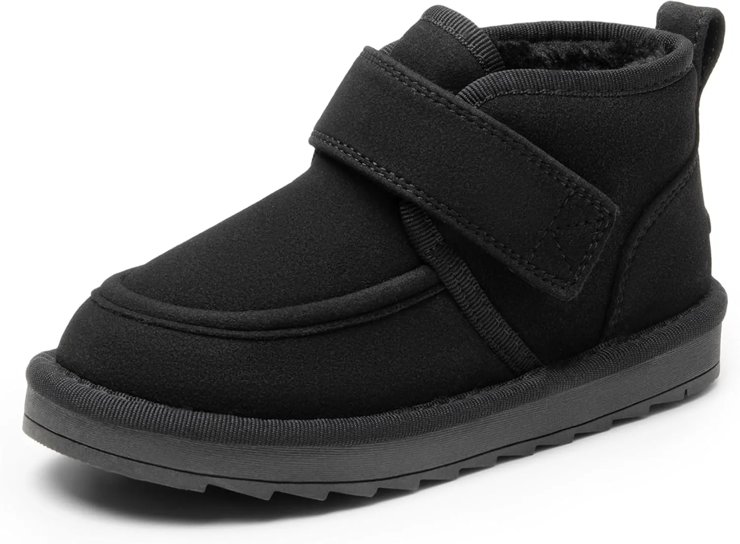DREAM PAIRS Boys Boots Kids Girls Winter Warm Faux Fur Walking Ankle Boots FuzzyGo Kid's Cozy Tap for Toddler/Little Kid