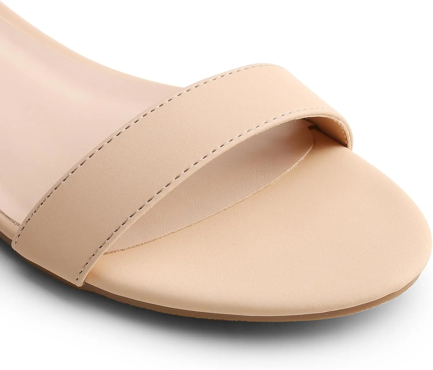 DREAM PAIRS Women Black White Nude Clear Sandals Low Heel Dressy Sandals Ankle Strap Open Toe Chunky Block Heeled Summer Classic Comfortable Flat Shoes