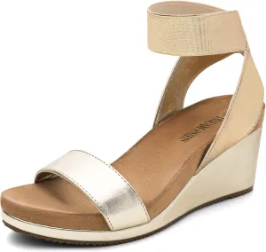 DREAM PAIRS Womens Elastic Ankle Strap Open Toe Platform Wedge Sandals Comfortable Summer Shoes