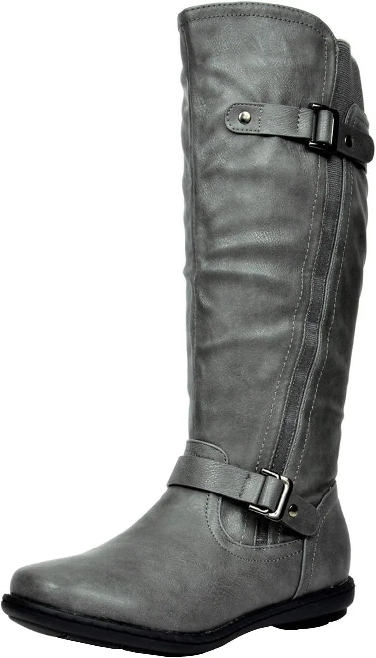 DREAM PAIRS Women's Faux Fur-Lined Knee High Winter Boots Fall Tall Boots