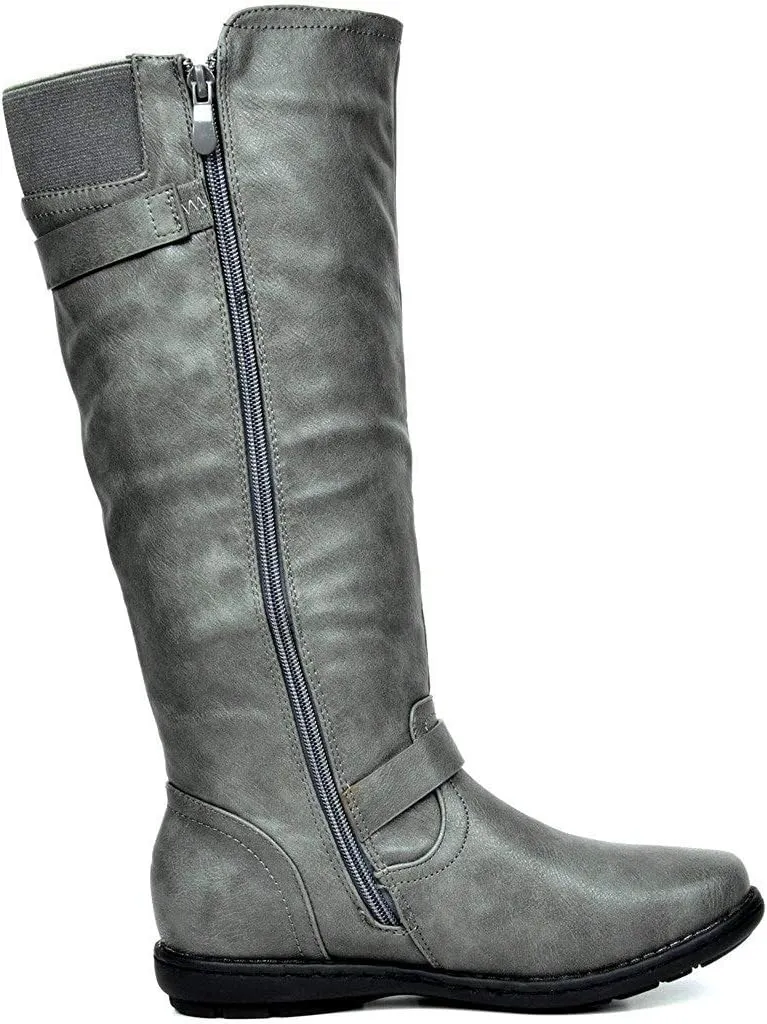 DREAM PAIRS Women's Faux Fur-Lined Knee High Winter Boots Fall Tall Boots