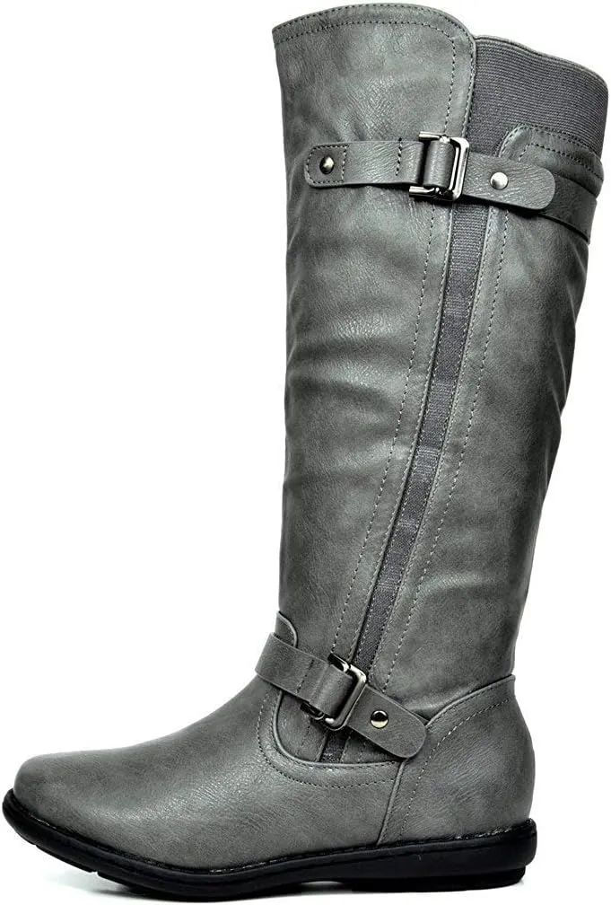 DREAM PAIRS Women's Faux Fur-Lined Knee High Winter Boots Fall Tall Boots