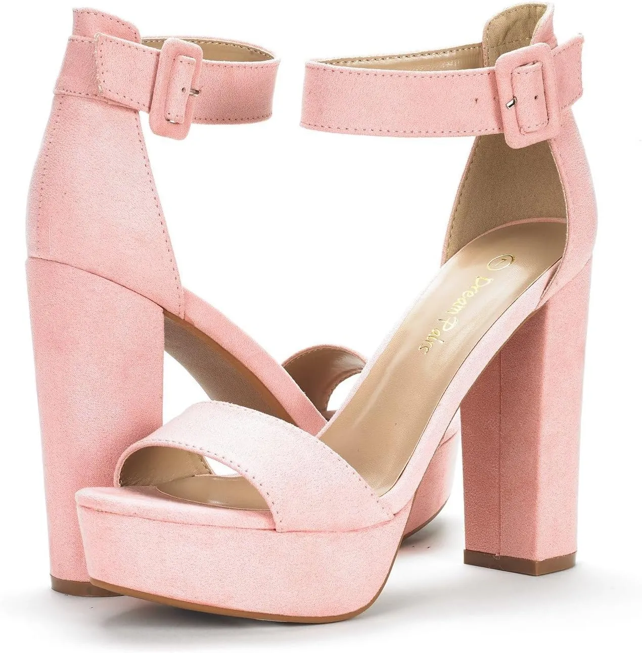 DREAM PAIRS Women's Hi-lo Heeled Sandal