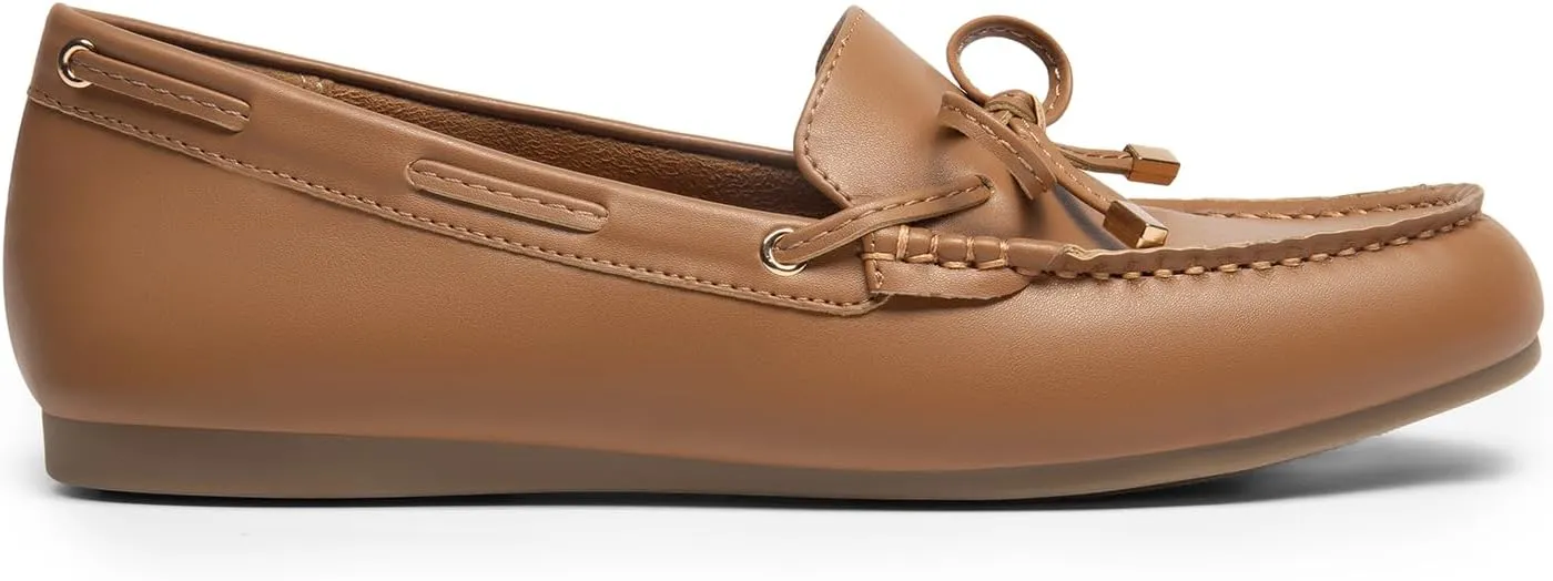 DREAM PAIRS Women's Loafers Comfortable Dressy Slip-on Business Casual Work Shoes Bow-Knot Office Driving Round Toe Flats Loafers