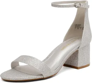 DREAM PAIRS Womens Low-Chunk Low Heel Pump Sandal