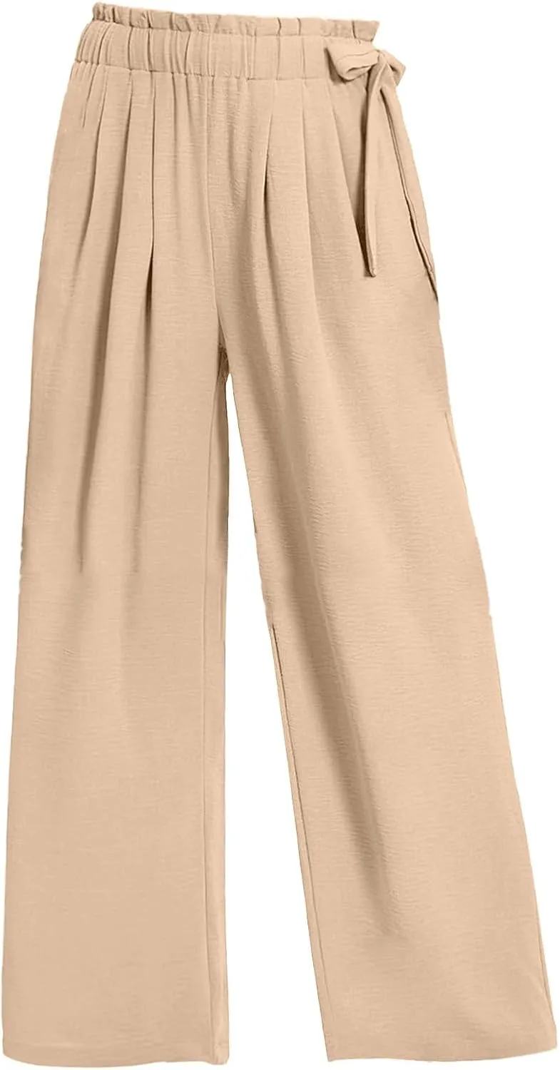 Elastic Waist Pants for Women Cotton Pants and Linen Explosion Loose Trousers Female Linen Pants for Women Petite Short